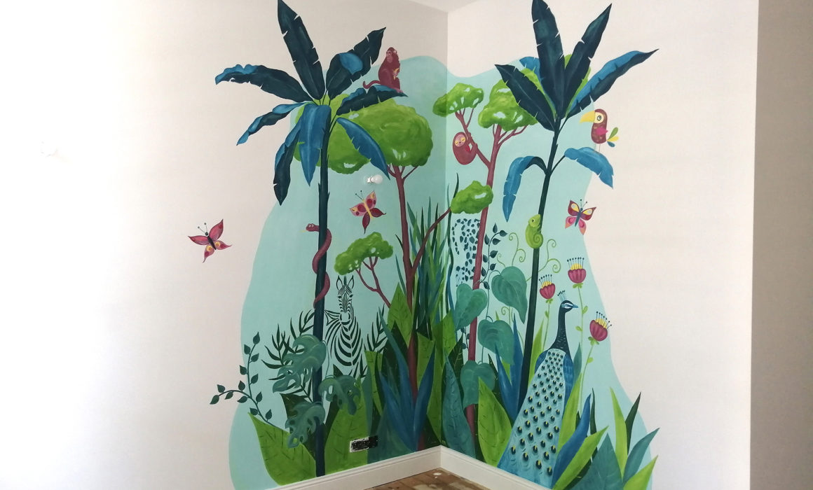 fresque murale tropiquale